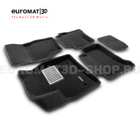 Текстильные 3D коврики Euromat3D Lux в салон для Porsche Cayenne (2002-2009) № EM3D-004100 Текстильные 3D коврики Euromat3D Lux в салон для Porsche Cayenne (2002-2009) № EM3D-004100