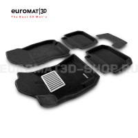 Текстильные 3D коврики Euromat3D Lux в салон для Subaru Outback (2010-2019) № EM3D-004704