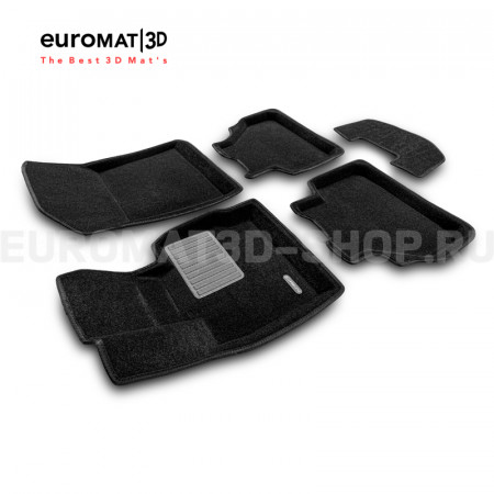 Текстильные 3D коврики Euromat3D Business в салон для Bmw X3 (F25) (2010-2017) № EMC3D-001210