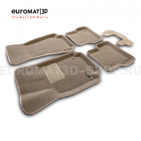 Текстильные 3D коврики Euromat3D Business в салон для Audi A6 (2011-2018) № EMC3D-001107T Бежевые Текстильные 3D коврики Euromat3D Business в салон для Audi A6 (2011-2018) № EMC3D-001107T Бежевые