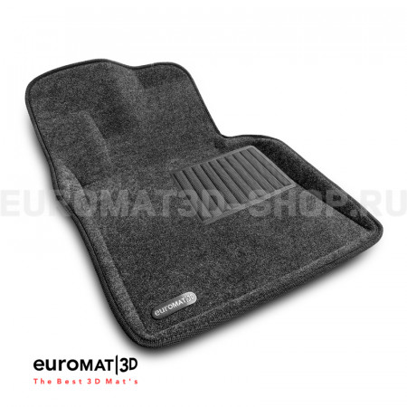 Текстильные 3D коврики Euromat3D Business в салон для Mercedes G-Class (W463) (1990-2017) № EMC3D-003512G Серые