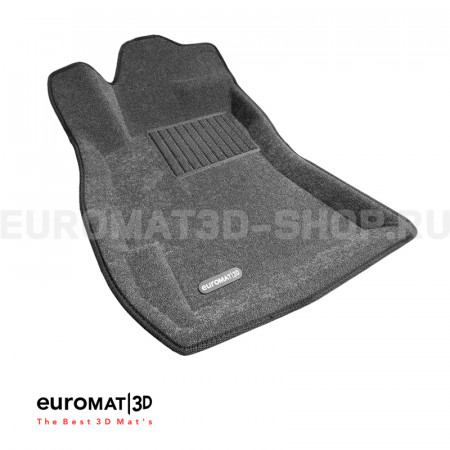 Текстильные 3D коврики Euromat3D Business в салон для Subaru Outback (2010-2019) № EMC3D-004704G Серые