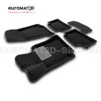 Текстильные 3D коврики Euromat3D Premium в салон для Mercedes E-Class (W213) (2016-2023) № EMPR3D-003519
