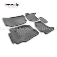 Текстильные 3D коврики Euromat3D Business в салон для Mitsubishi L200 (2015-) № EMC3D-003615G Серые Текстильные 3D коврики Euromat3D Business в салон для Mitsubishi L200 (2015-) № EMC3D-003615G Серые