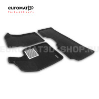 Текстильные 3D коврики Euromat3D Lux в салон для Changan UNI-K (2023-) № EM3D-001332